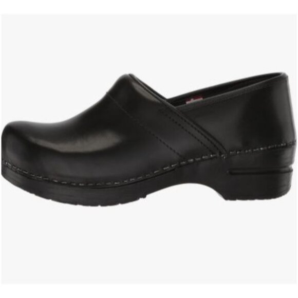 Sanita Professional Women’s Cabrio Black Addison Non-Slip Leather Clogs Size 41 - Picture 10 of 13